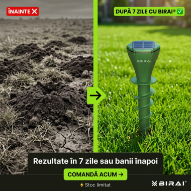 Aparat anti cartite solar cu ultrasunete pentru gazon si gradina